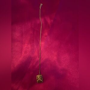 Delicate Chain with Book Locket with Teddy Bear